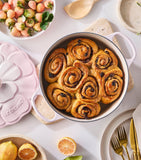 Le Creuset cast iron petal casserole 26cm (British brand)