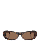 Jimmy Choo Havana oval sunglasses with crystal logo (British brand)