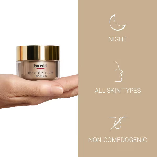 Eucerin Hyaluron-Filler + Elasticity Night Cream 50ml - British product