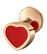 Harrods Chopard My Happy Hearts Rose Gold and Carnelian Single Earring- Buy online at McGrocer