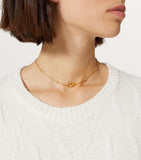 Valentino Garavani VLogo crystal-embellished necklace 35.5-42.5cm - British product