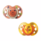Tommee Tippee Fun Soother, 6-18 months, 2 pack of symmetrical, BPA free soothers with a reusable steriliser pod Baby Accessories & Cleaning Boots