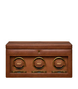 Harrods WOLF Brogue Triple Watch Winder with Storage- Buy online at McGrocer