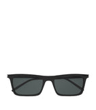 Saint Laurent Betty square sunglasses in black acetate, imported from the UK