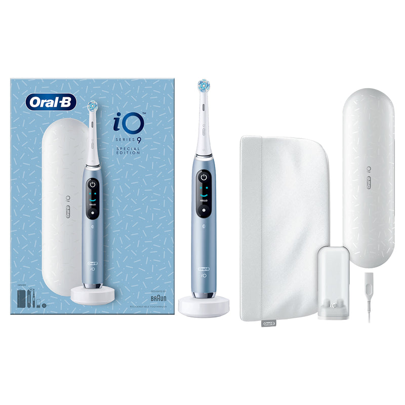 Oral-B iO 9 Special Edition Blue electric toothbrush, imported from the UK