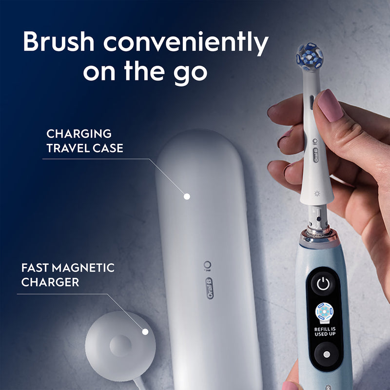 Oral-B iO 9 Special Edition Blue electric toothbrush, imported from the UK