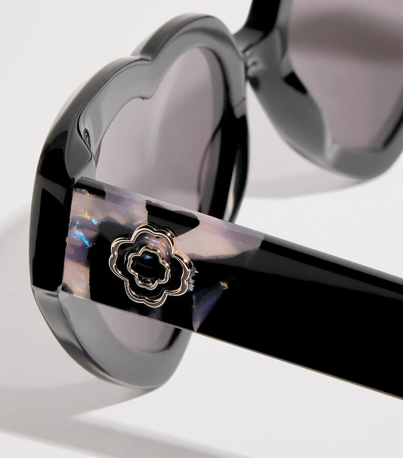 Maje heart-shaped sunglasses violet tinted lenses (British brand)