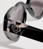 Maje heart-shaped sunglasses violet tinted lenses (British brand)