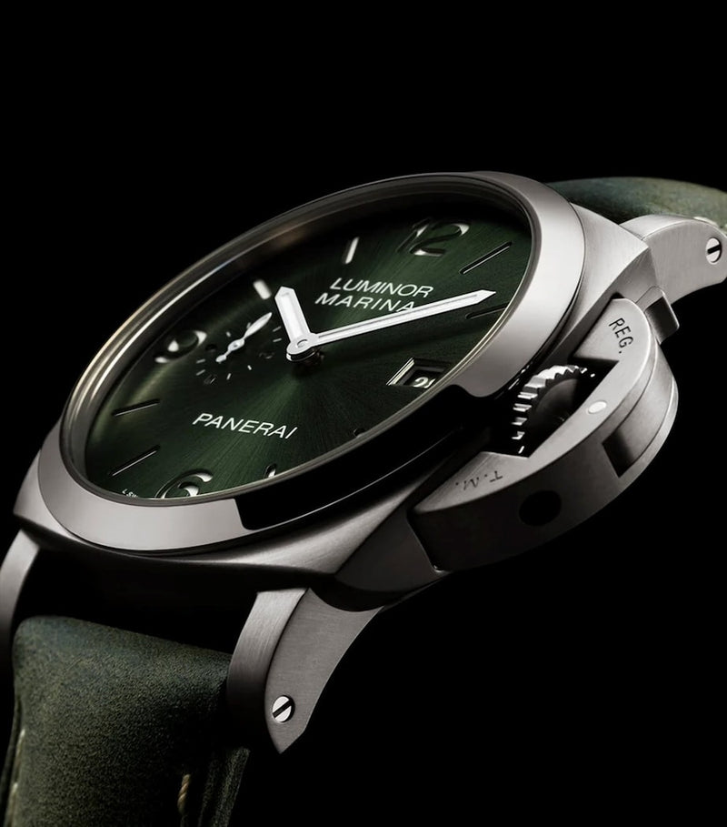 Panerai Luminor Marina brushed titanium watch 44mm, UK version