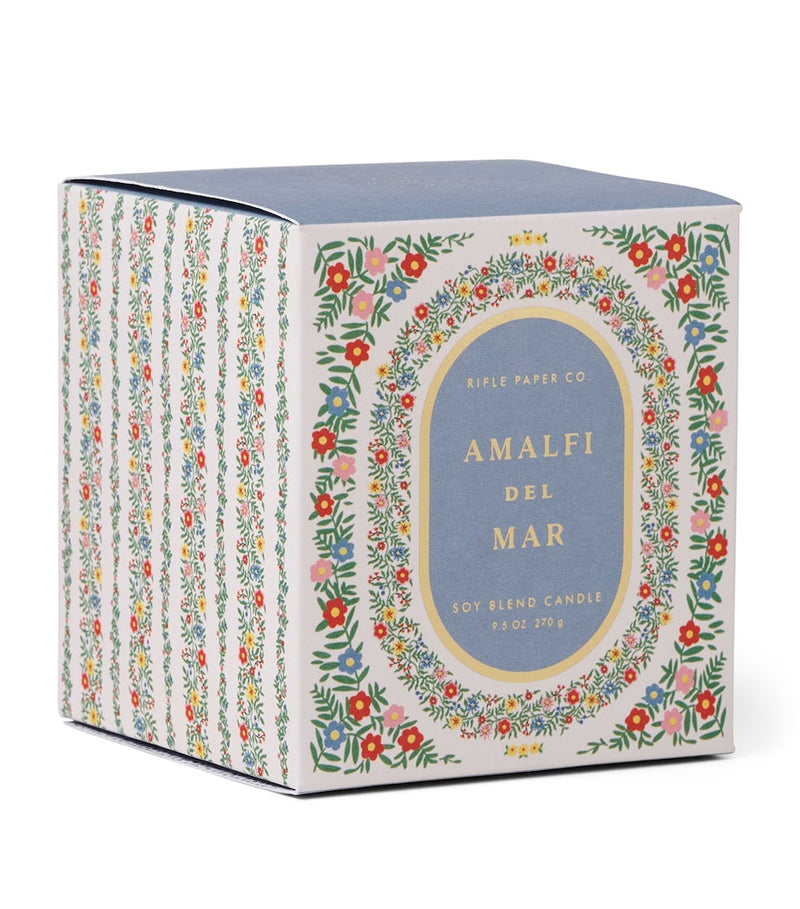 Rifle Paper Co. Amalfi de Mar scented candle 270g, imported from the UK