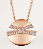 Bvlgari rose gold diamond cabochon necklace - British product