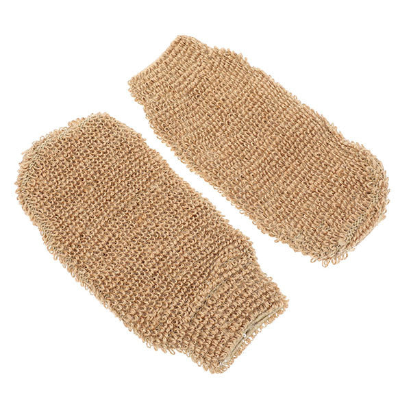 Sisal Jute Glow Mitt Brown 11x20cm (British brand)