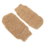Sisal Jute Glow Mitt Brown 11x20cm (British brand)
