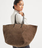 Brunello Cucinelli large suede duo tote bag (British brand)
