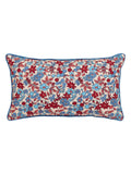 Land & Shore blue and red yarrow outdoor cushion 30x50cm, UK version
