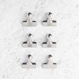 Stainless Steel Small Bag Clips 6 per pack GOODS M&S