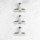 Stainless Steel Medium Bag Clips 3 per pack GOODS M&S