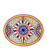 Harrods Dolce&Gabbana Casa Carretto Serving Plate 45.5cm- Buy online at McGrocer