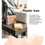 Wilton London Eco Plastic Free Sponge Twin Pack 2 per pack GOODS M&S