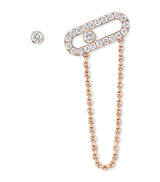 Harrods Messika Move Uno Rose Gold and Diamond Earrings (0.30 ct)- Buy online at McGrocer