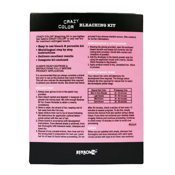 Crazy Color Bleaching Kit - British product