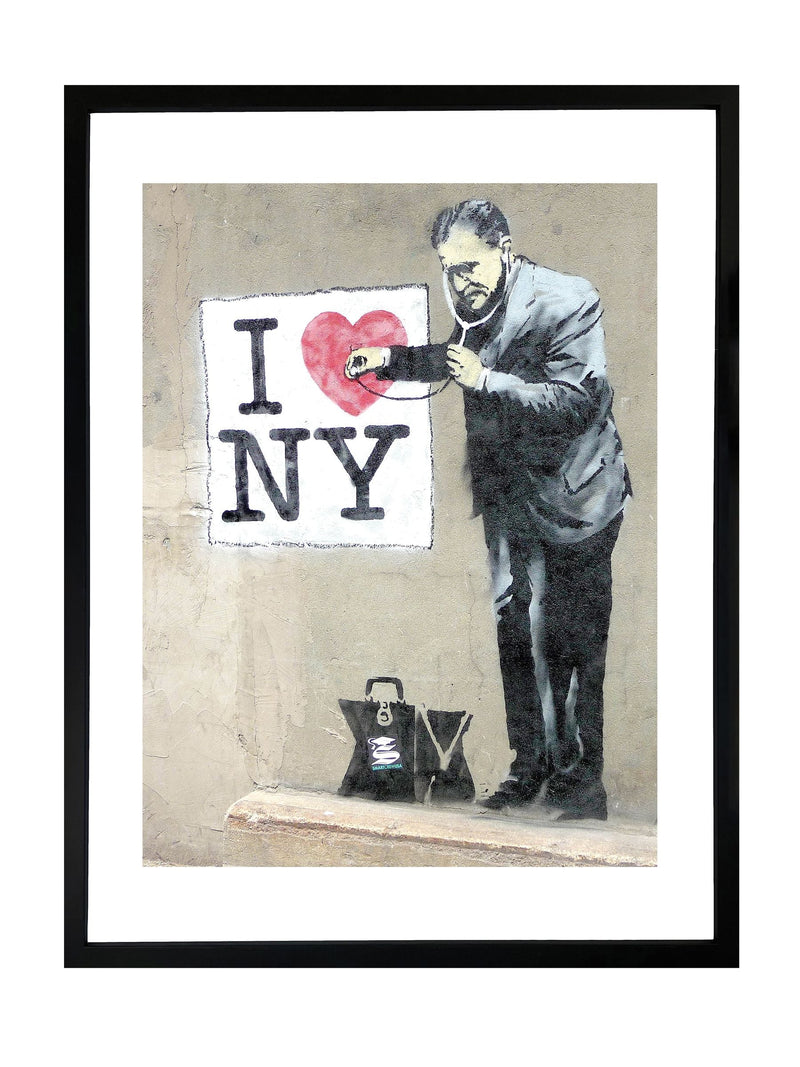 Brookpace Lascelles Banksy graffiti wall art 21x17 - British product