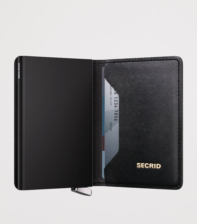 Secrid embossed leather Slimwallet card holder, imported from the UK