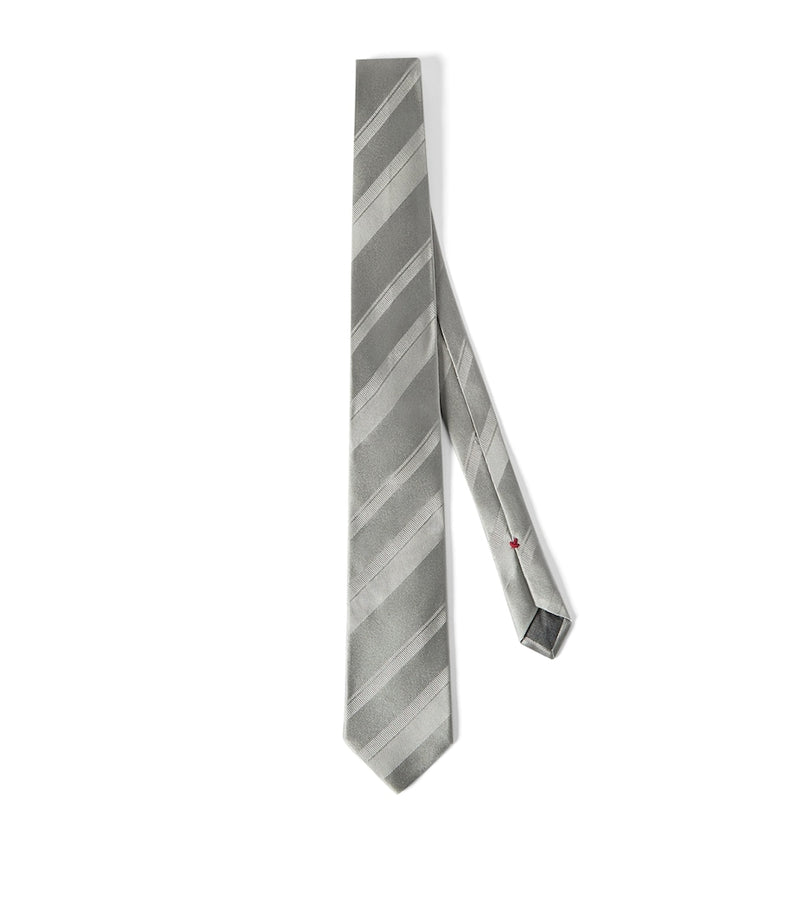 Brunello Cucinelli silk stripe tie (British brand)