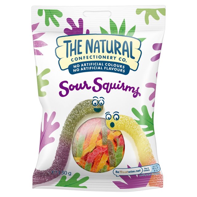 The Natural Confectionery Co. Sour Squirms Sweets Bag 130g GOODS M&S