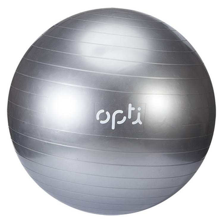 Opti silver gym ball 55cm with pump (British brand)