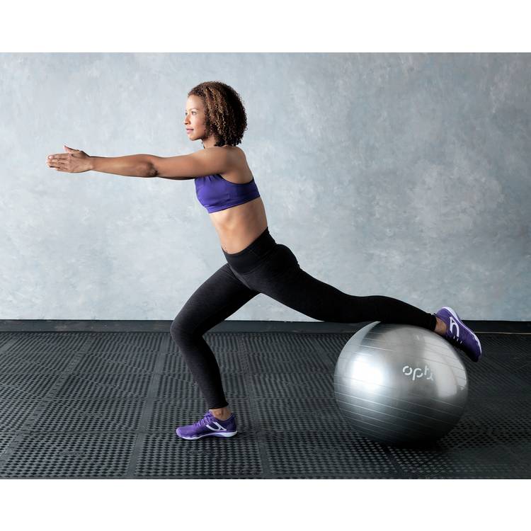 Opti silver gym ball 55cm with pump (British brand)