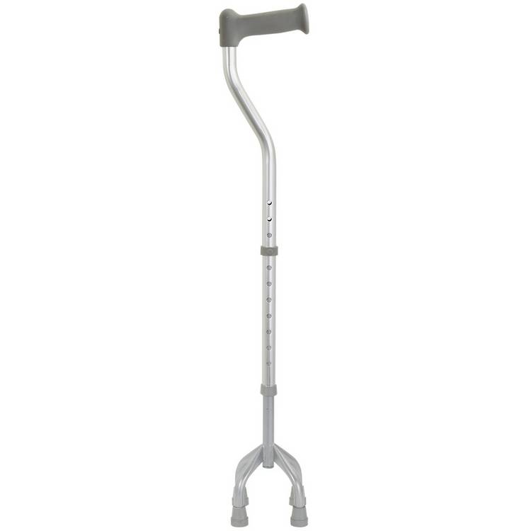 Drive Medical quad-foot walking stick adjustable height (British brand)