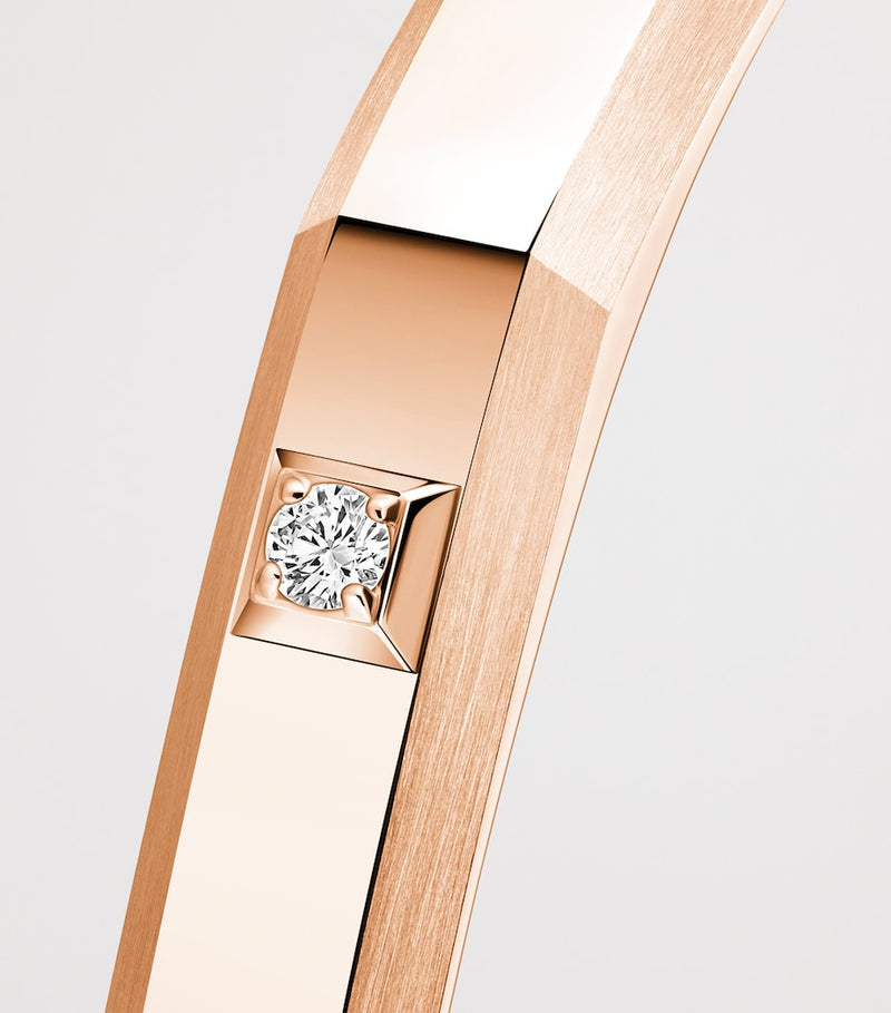 Messika Moderniste rose gold diamond bangle medium, UK version