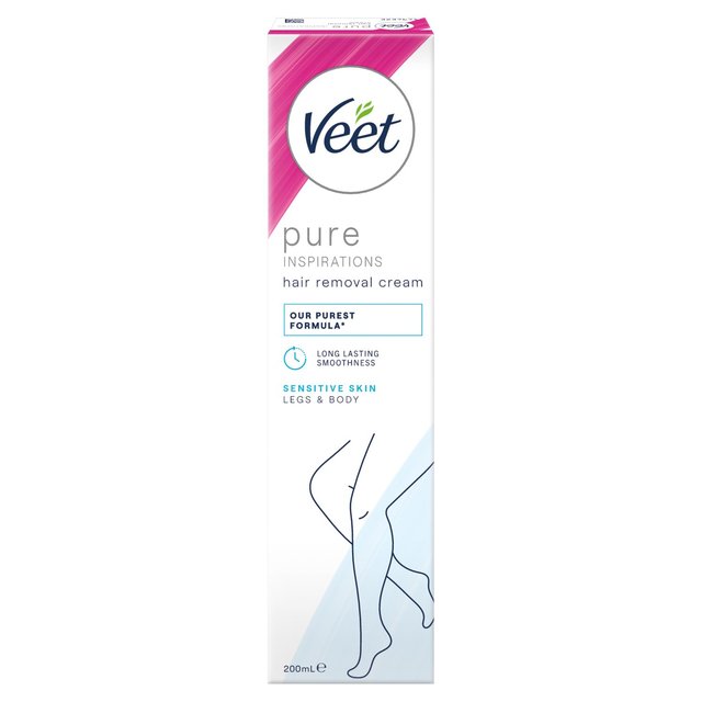 Veet Pure Hair Removal Cream Legs & Body Sensitive 200ml GOODS M&S