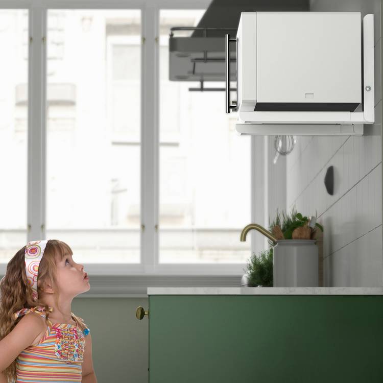 AVF universal microwave wall bracket in white finish - British product