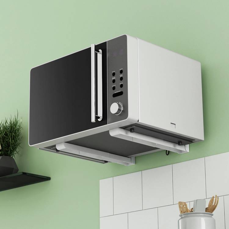 AVF universal microwave wall bracket in white finish - British product