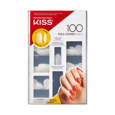 DNR Kiss 100 Oval Nail Cover Kit with Glue