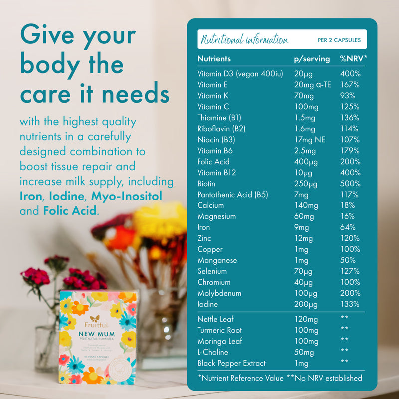 Fruitful Pregnancy Prenatal Formula Capsules 60 - imported from the UK