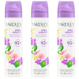 Superdrug Yardley April Violets Floral Body Spray 3 x 75ml- Buy online at McGrocer