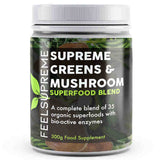 Superdrug Feel Supreme Supreme Greens & Mushroom Blend Super Greens Powder 300g- Buy online at McGrocer