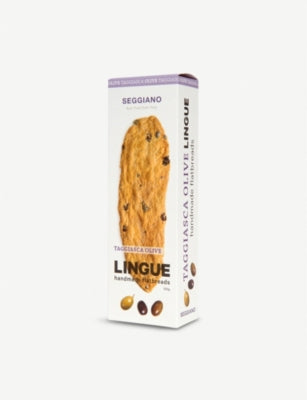 Seggiano Taggiasca olive flatbreads 120g, UK version