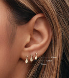 Maria Tash faceted marquise earring 7.5mm (British brand)