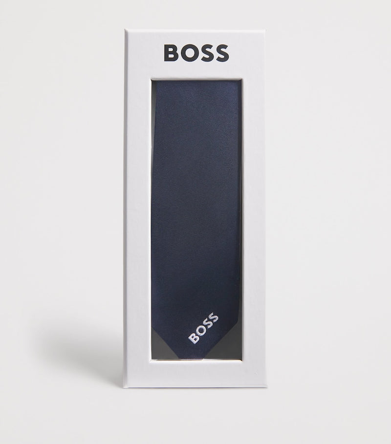 BOSS Kidswear Logo clip-on tie - British product