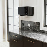 AVF microwave wall bracket in black, UK version