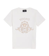 Harrods Versace Kids Cotton Jersey Embellished Logo T-Shirt 6-14 Years- Buy online at McGrocer