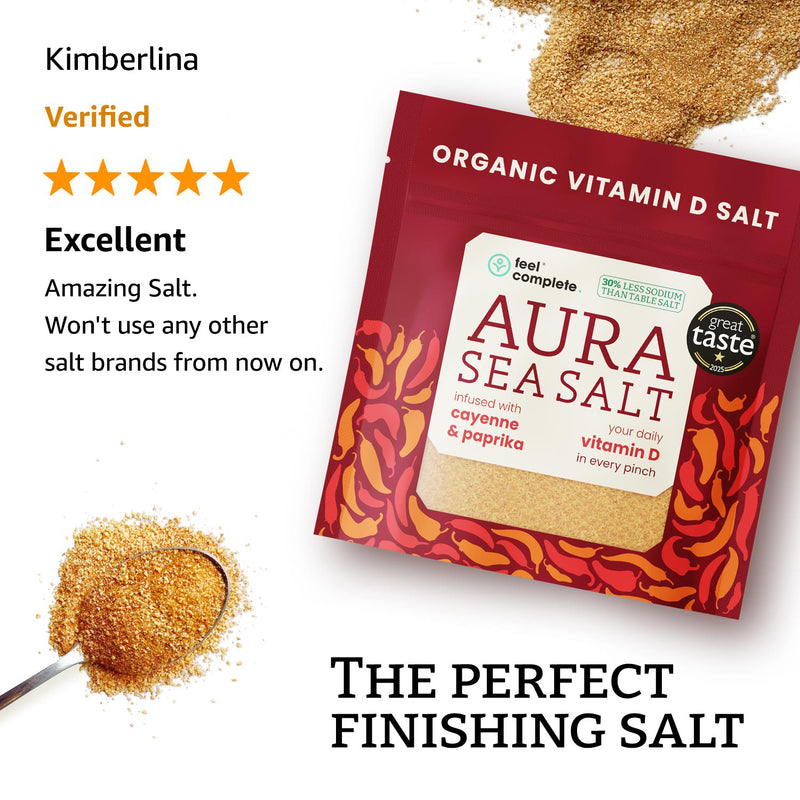 Feel Complete organic salt Cayenne Paprika 80g imported from the UK