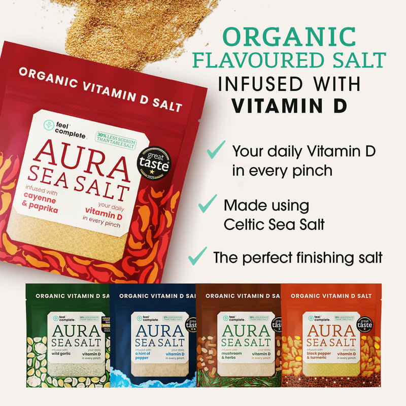Feel Complete organic salt Cayenne Paprika 80g imported from the UK