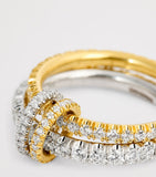 Spinelli Kilcollin Cadence ring yellow white gold diamonds, imported from the UK