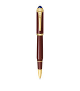 Harrods Durable Composite Rollerball Pen with Gold-Tone Details and Blue Resin Cabochon, 15cm Length- Buy online at McGrocer
