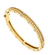 Harrods Bvlgari B.zero1 Yellow Gold and Diamond Bangle- Buy online at McGrocer